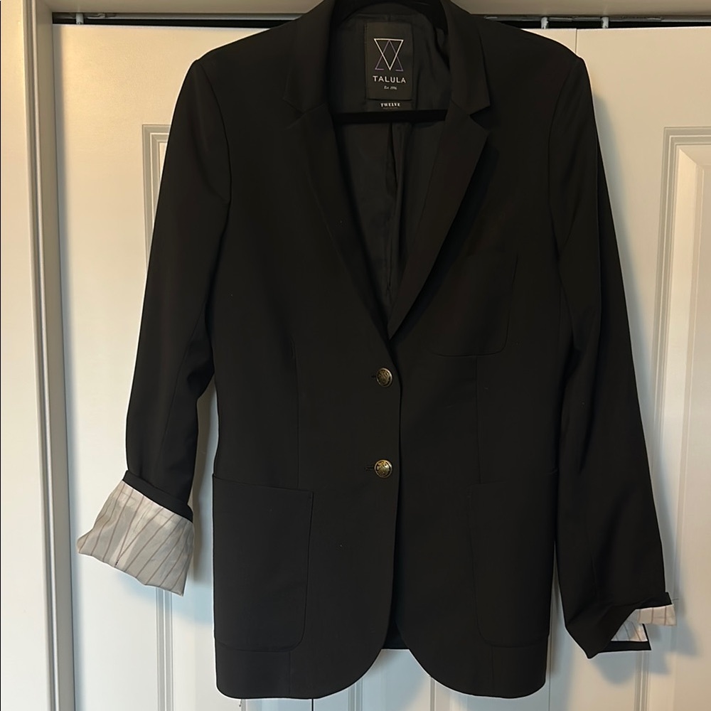 Talula Black Blazer Classic Suit Jacket